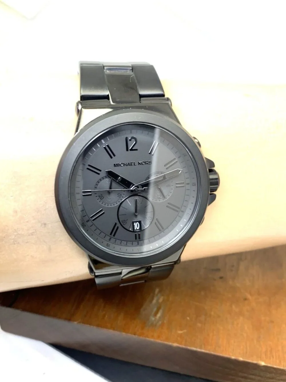 Michael Kors Men's Watch MK8279 Quartz Chronograph Black Dial Stainless Steel